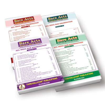 Bare Acts (A Complete Set Off Four Volumes)